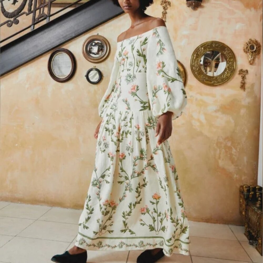 Agua by Agua Bendita Senlis Maxi Dress in Ivory